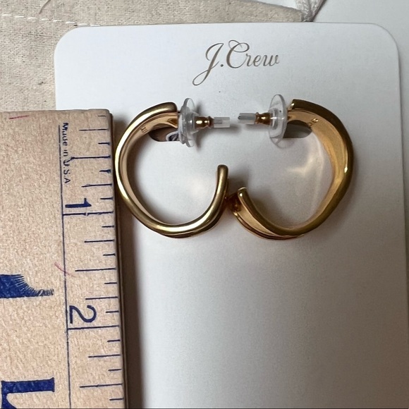 J. Crew Silver-Plated Deep-Dip Earrings - Picture 7 of 8